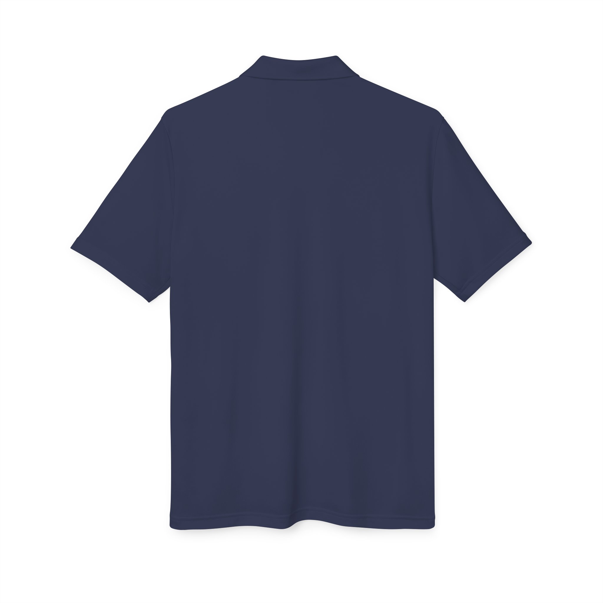 A Kings Painting Co. Performance Polo by Under Armour®, featuring a white logo, is shown from the back against a white background.